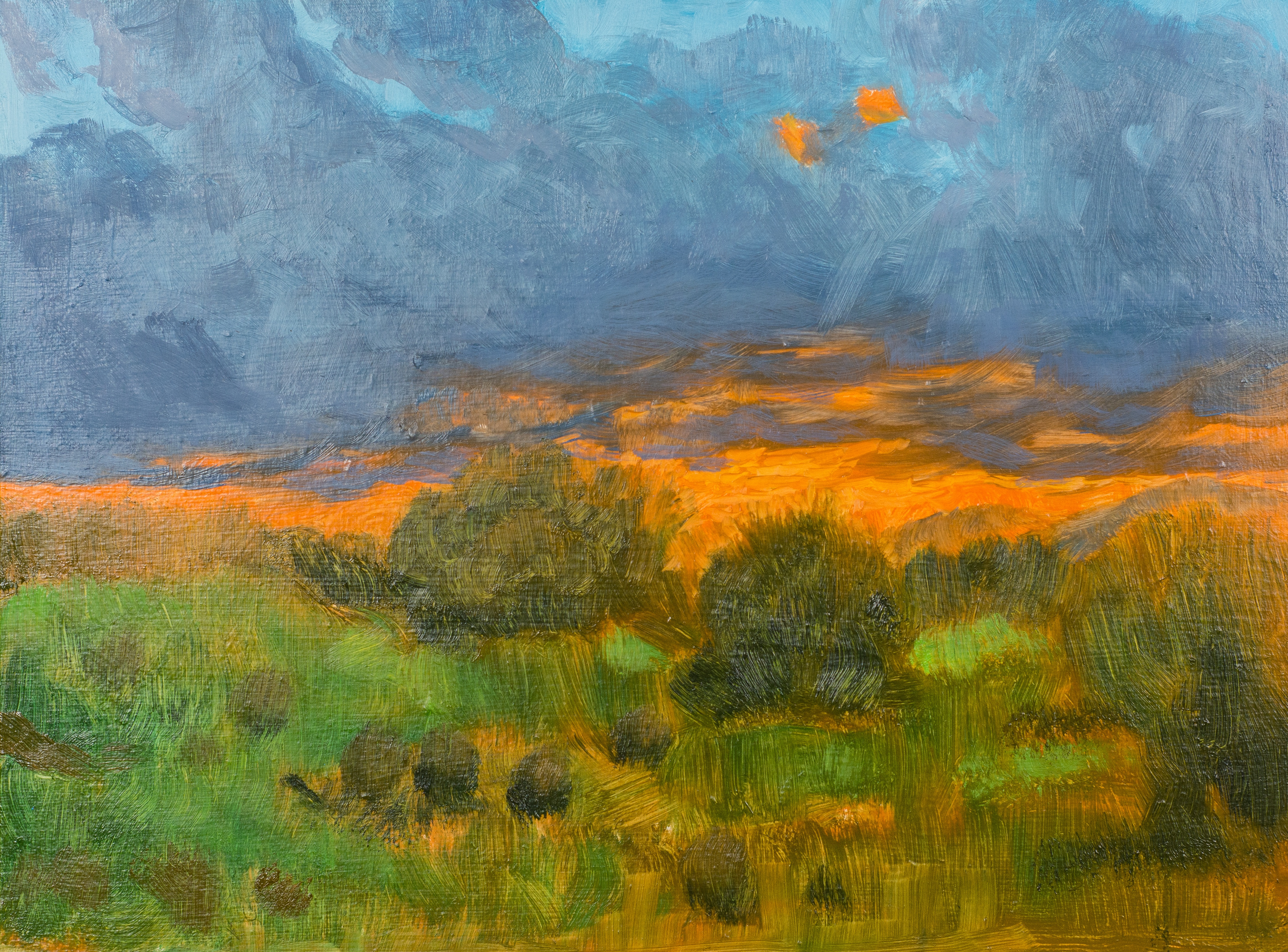 Richard LaMotte - Sunset - Painting
